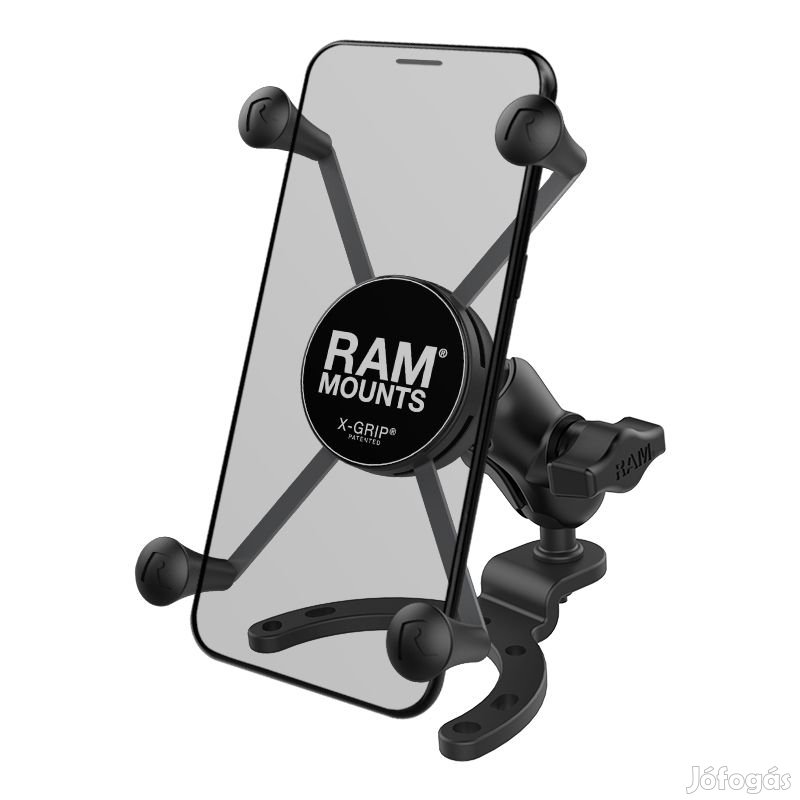 RAM MOUNTS X-Grip telefon tartó rövid karral, nagy benzintartály alapp