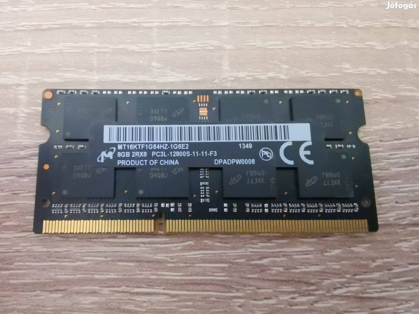 RAM Micron 8GB DDR3-1600 MT16KTF1G64HZ-1G6E2 Sodimm PC3-12800