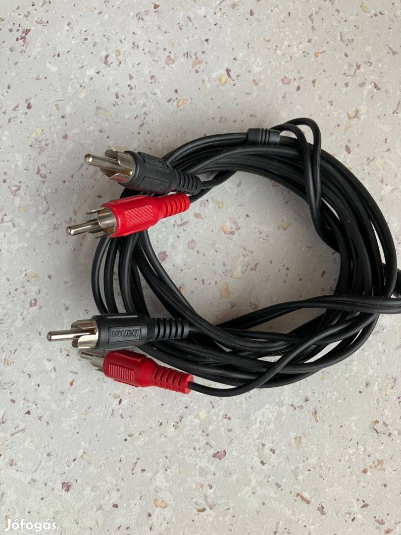 RCA audio kábel, mini Jack dugós