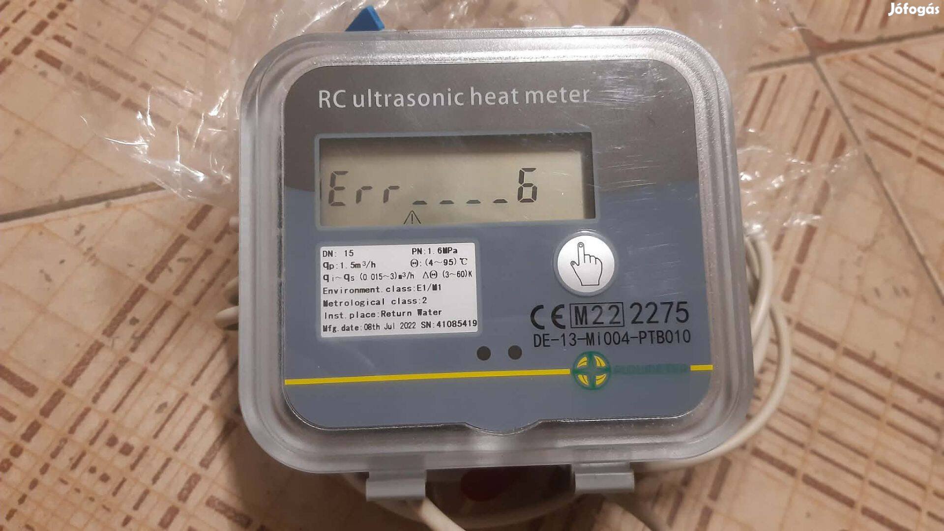 RC ultrahangos hőmennyiségmérő