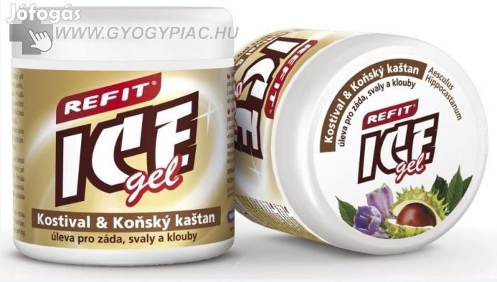 REFIT ICE GÉL FEKETE NADÁLYT VADGESZTENYE  gyulladáscsökkentő krém 2