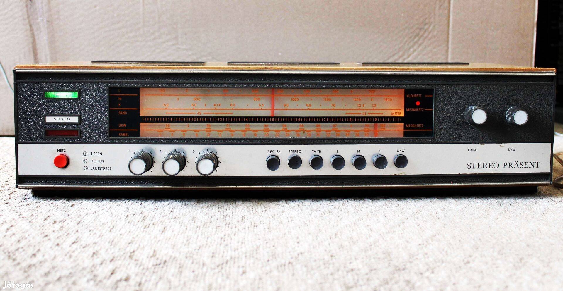 RFT /Stern (VEB) stereo grand 3401 rádióerősítő. Made in GDR 1969