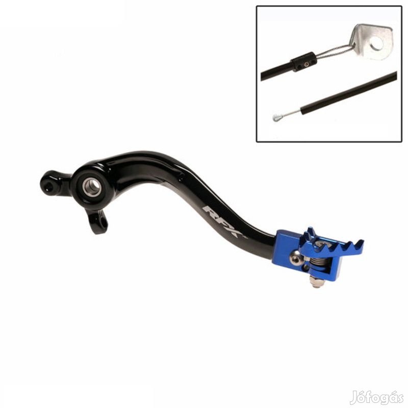 RFX Pro ST hátsó fékkar (fekete/kék) - Yamaha YZ65/85