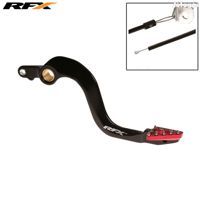 RFX Pro ST hátsó fékkar (kemény anodizált fekete/piros) - Honda CR250