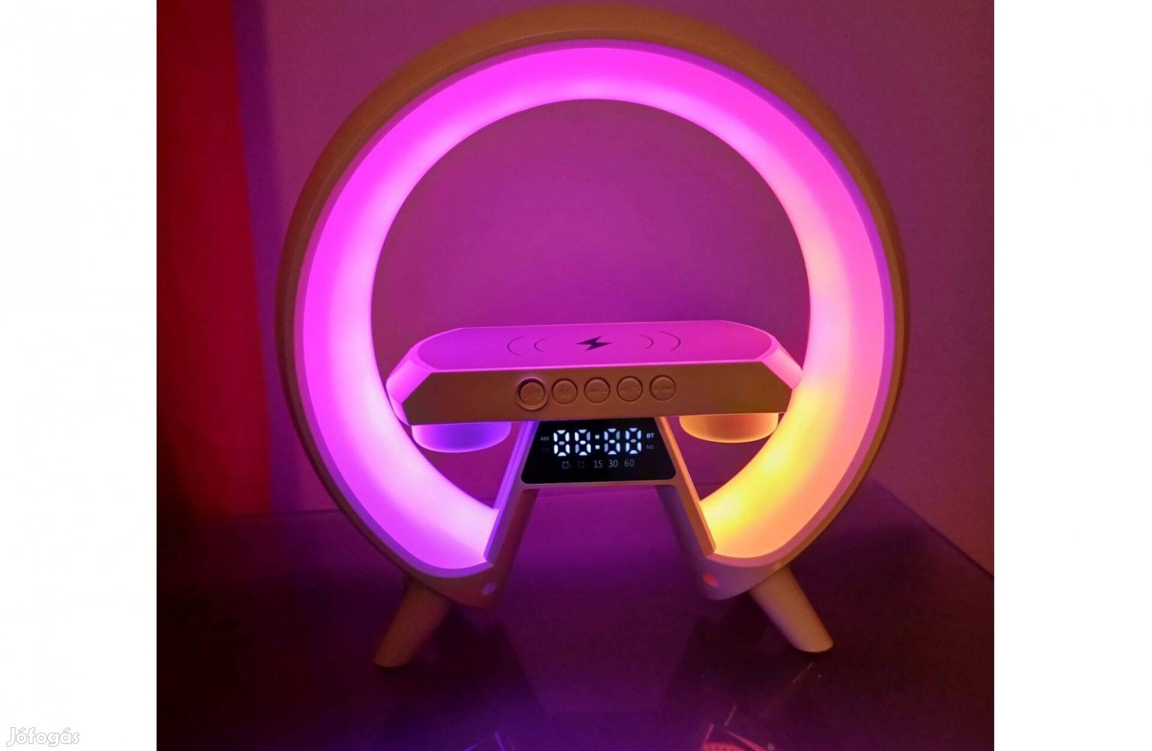 RGB LED Vezetéknélküli töltő hangszóró - HM-G6 + Led lámpa