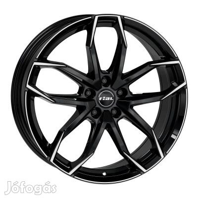 RIAL LUCCA Fényes fekete Polírozott 6,5X16 4X98 ET37 CB58,1