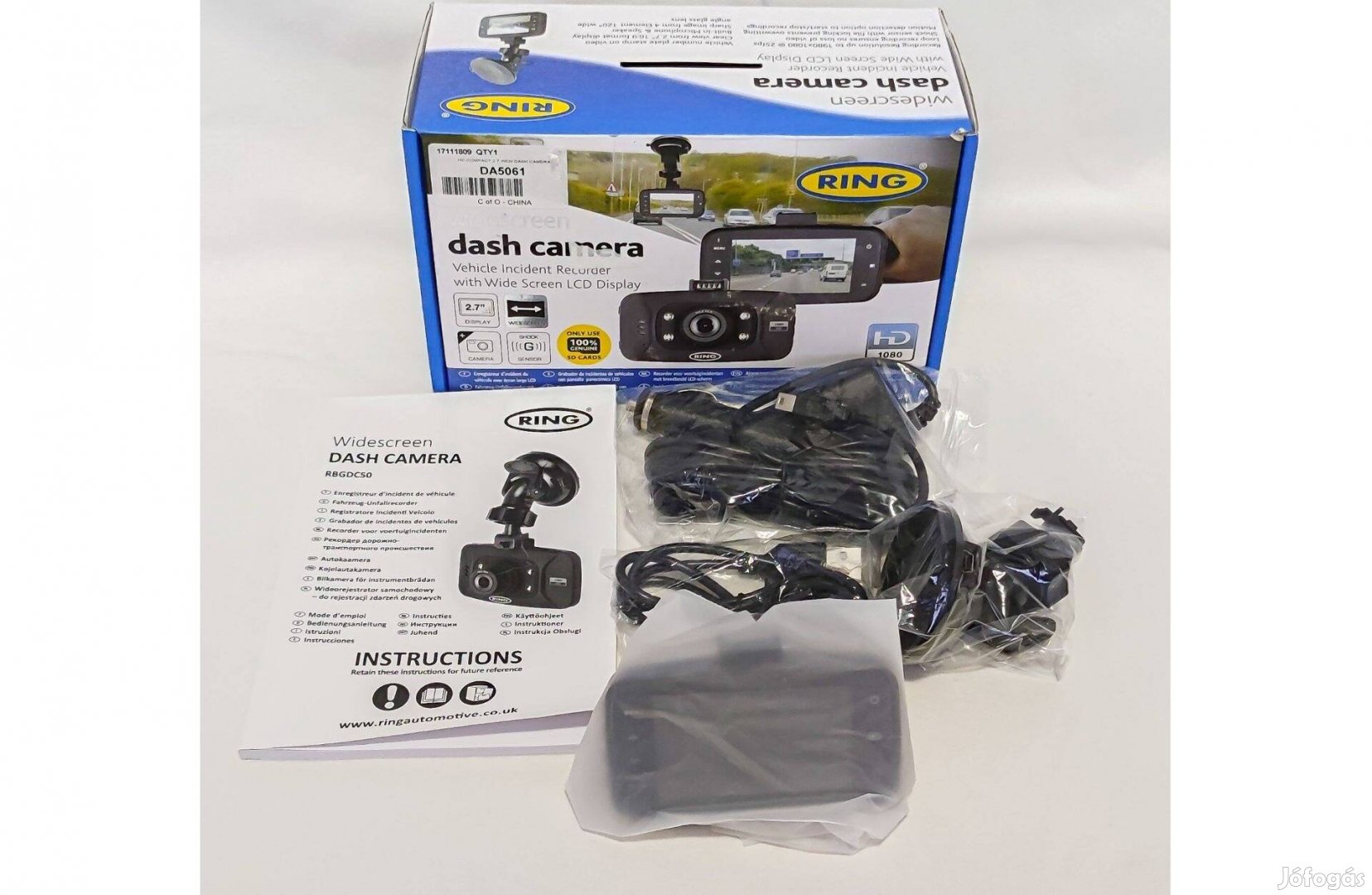 RING Compact HD Új fedélzeti/menetrögzítő kamera,dobozos