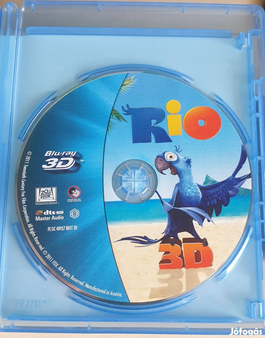 RIO 3D animációs film - Blue-Ray lemez