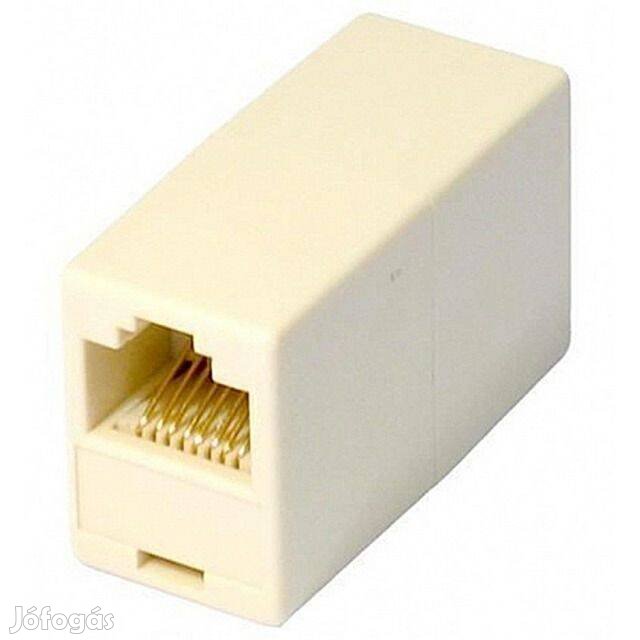 RJ45 UTP Ethernet csatlakozó toldó adapter (anya-anya)