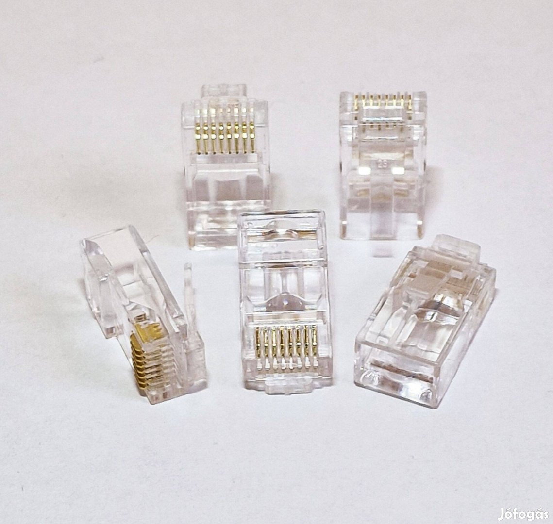 RJ45 UTP csatlakozó dugó 5db Cat6e