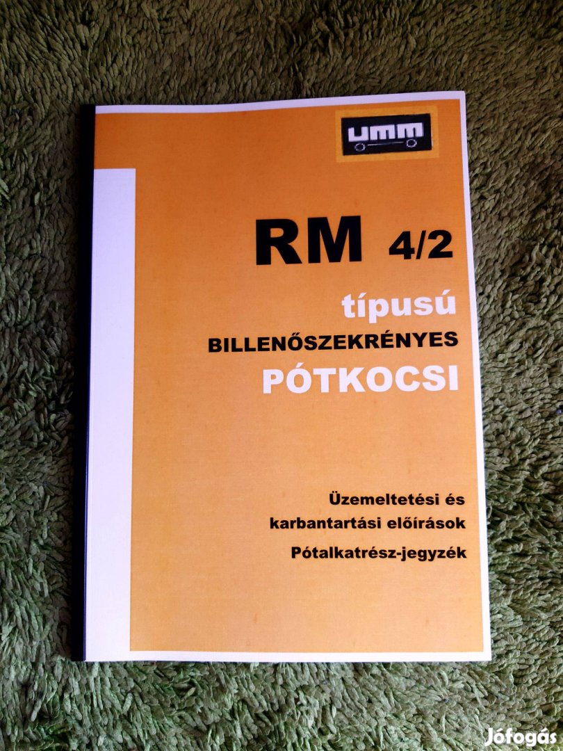 RM 4/2 pótkocsi kezelési és alkatrészkatalógus
