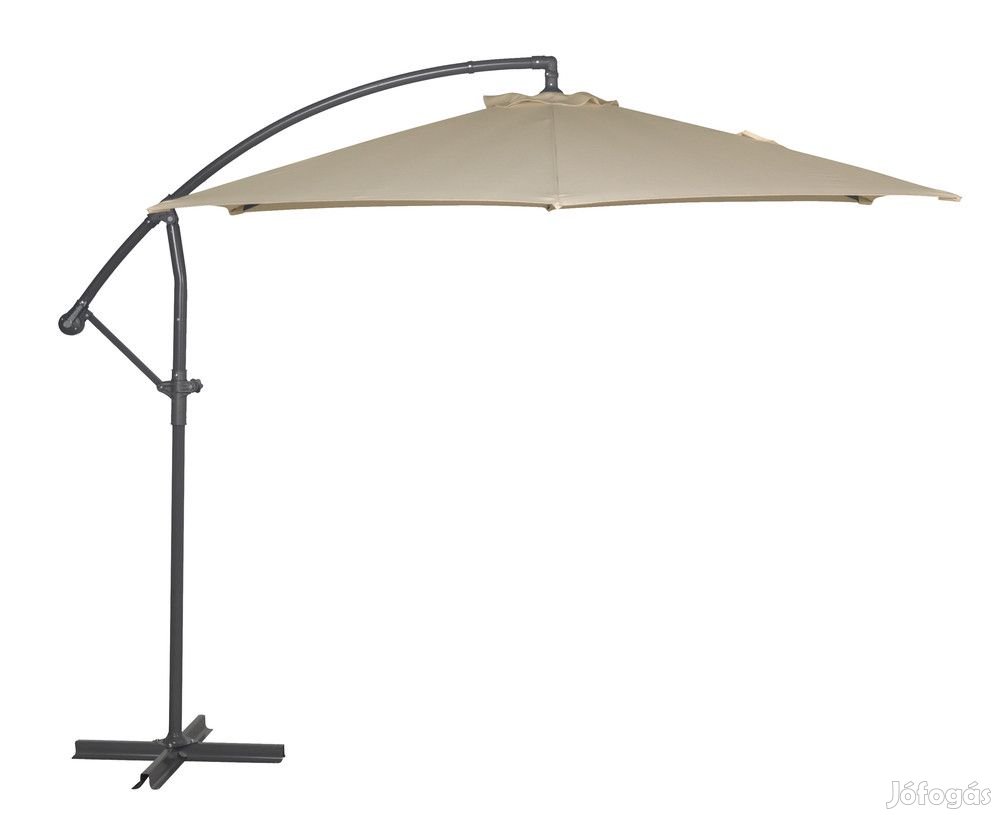 ROJAPLAST FREE POLE függő napernyő, hajtókarral - bézs -  300 cm  60