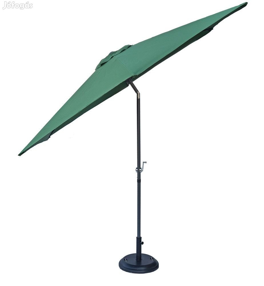 ROJAPLAST dönthető napernyő, talp nélkül - zöld -  300 cm 603/10