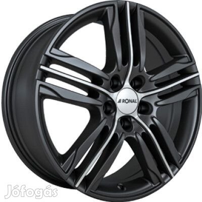 RONAL R57 Tompa fekete Polírozott 7,5X18 5X120 ET42 CB82 | alufelni |