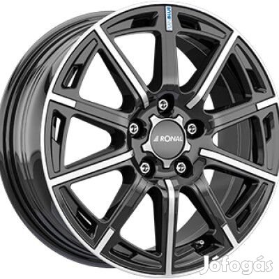 RONAL R60 Fényes fekete Polírozott 6,5X16 5X100 ET40 CB68 | alufelni |