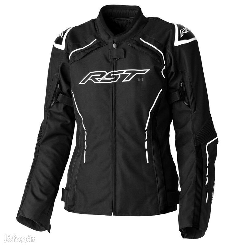 RST Női S1 CE Textil Dzseki - Fekete/Fehér Méret XL