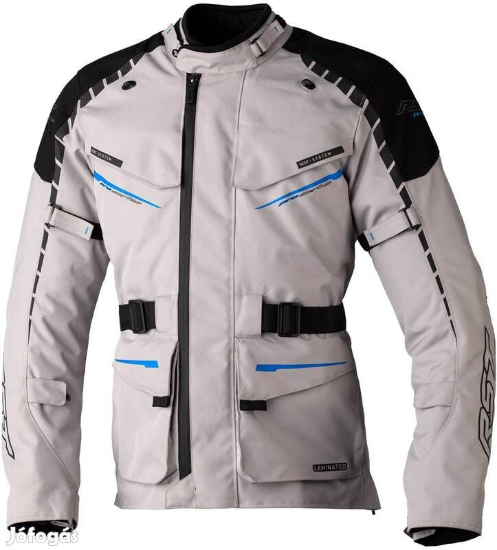 RST Pro Series Commander CE textil dzseki - Ezüst/Kék XL méret