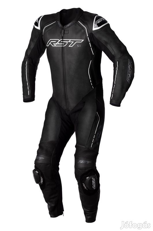 RST S1 CE bőrruha - Fekete/Fekete/Fehér méret XS
