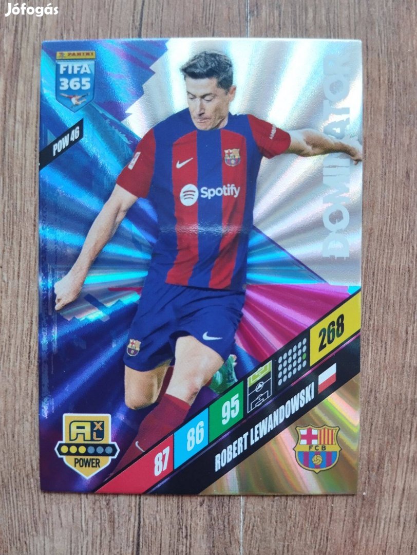 R. Lewandowski (Barcelona) FIFA 365 2024 Power Dominator focis kártya