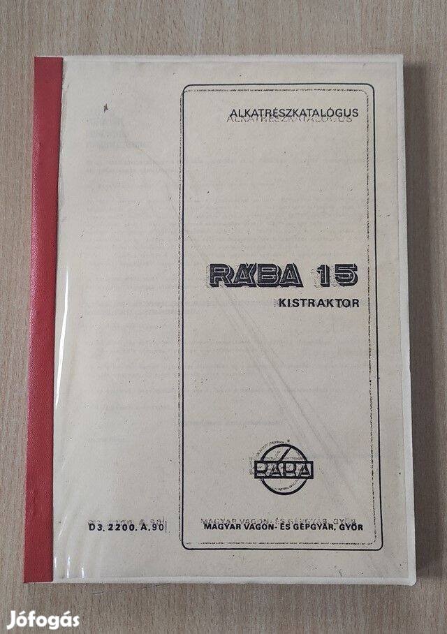 Rába 15 Kistraktor alkatrészkatalógus