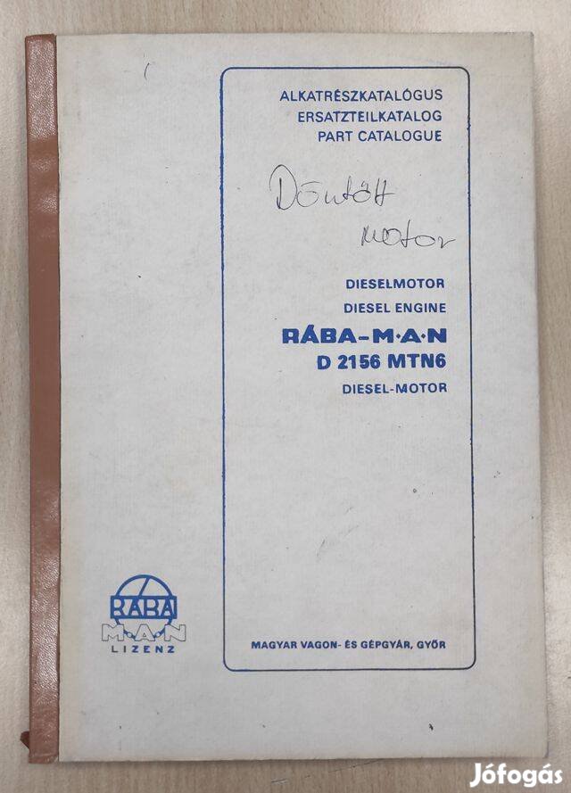 Rába 2156 Mtn6 Diesel-motor alkatrészkatalógus