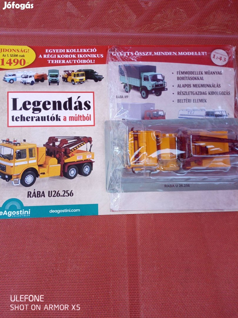 Rába U 26 modell vontató Deagostini 1:43 Magyar teherautók sorból 1 sz