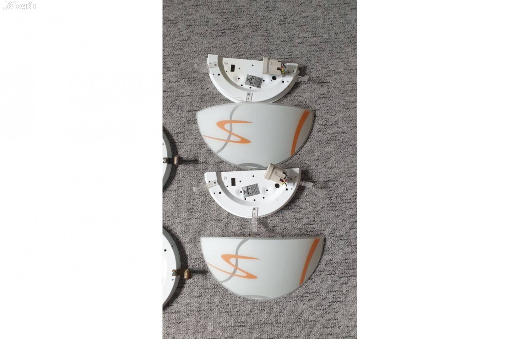 Rábalux fali lámpa 2db, 1814-es