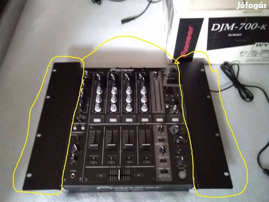Rack sinek 19 Pioneer Djm Cdj, és más 4 csatornás keverőknek