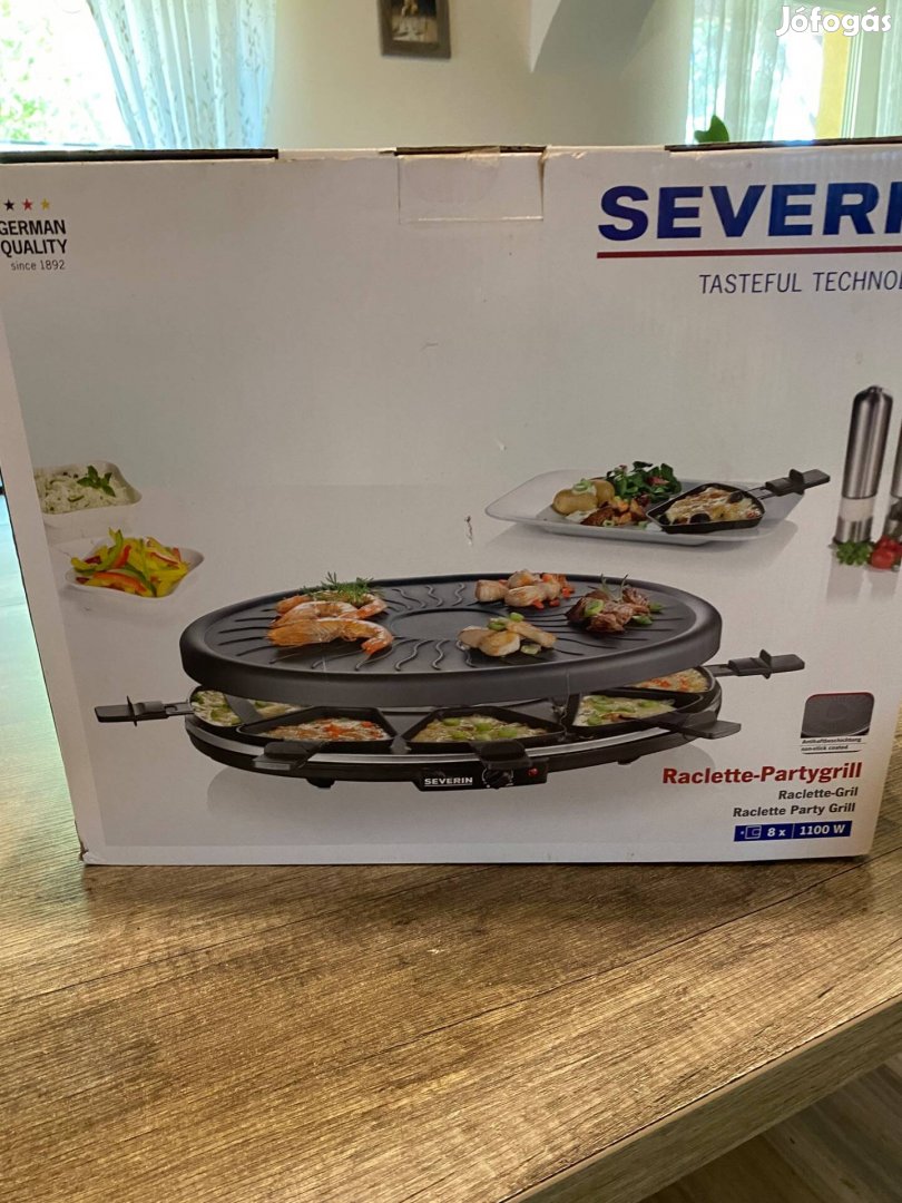 Raclette grill 8 fő