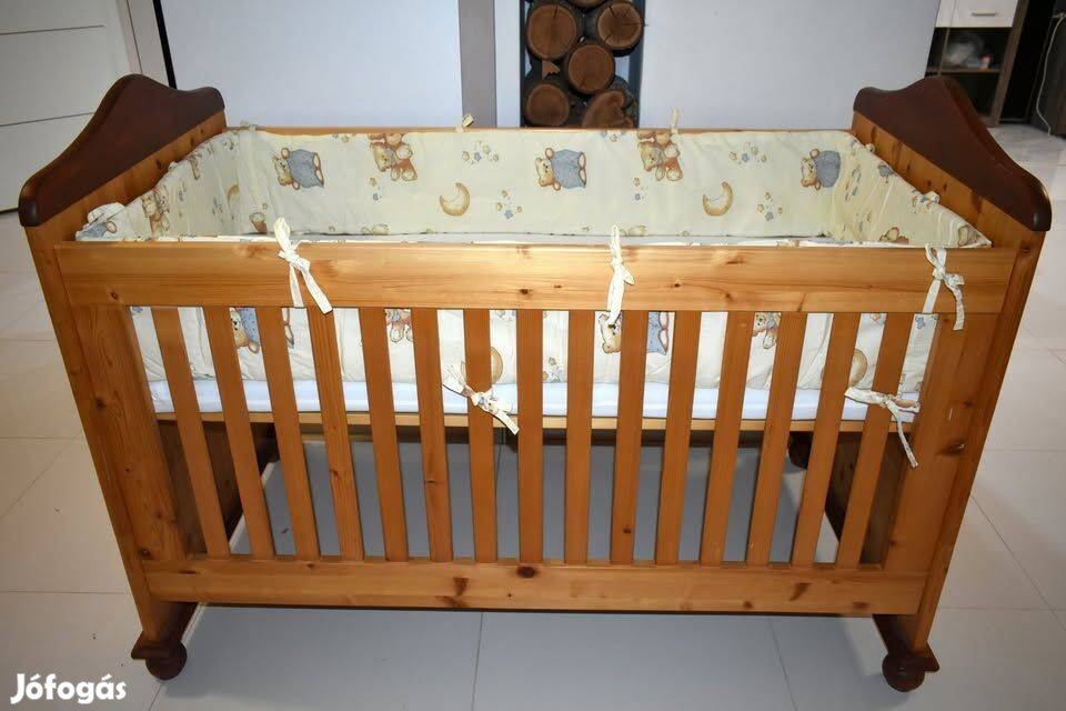 Rácsos kiságy 70X140 cm