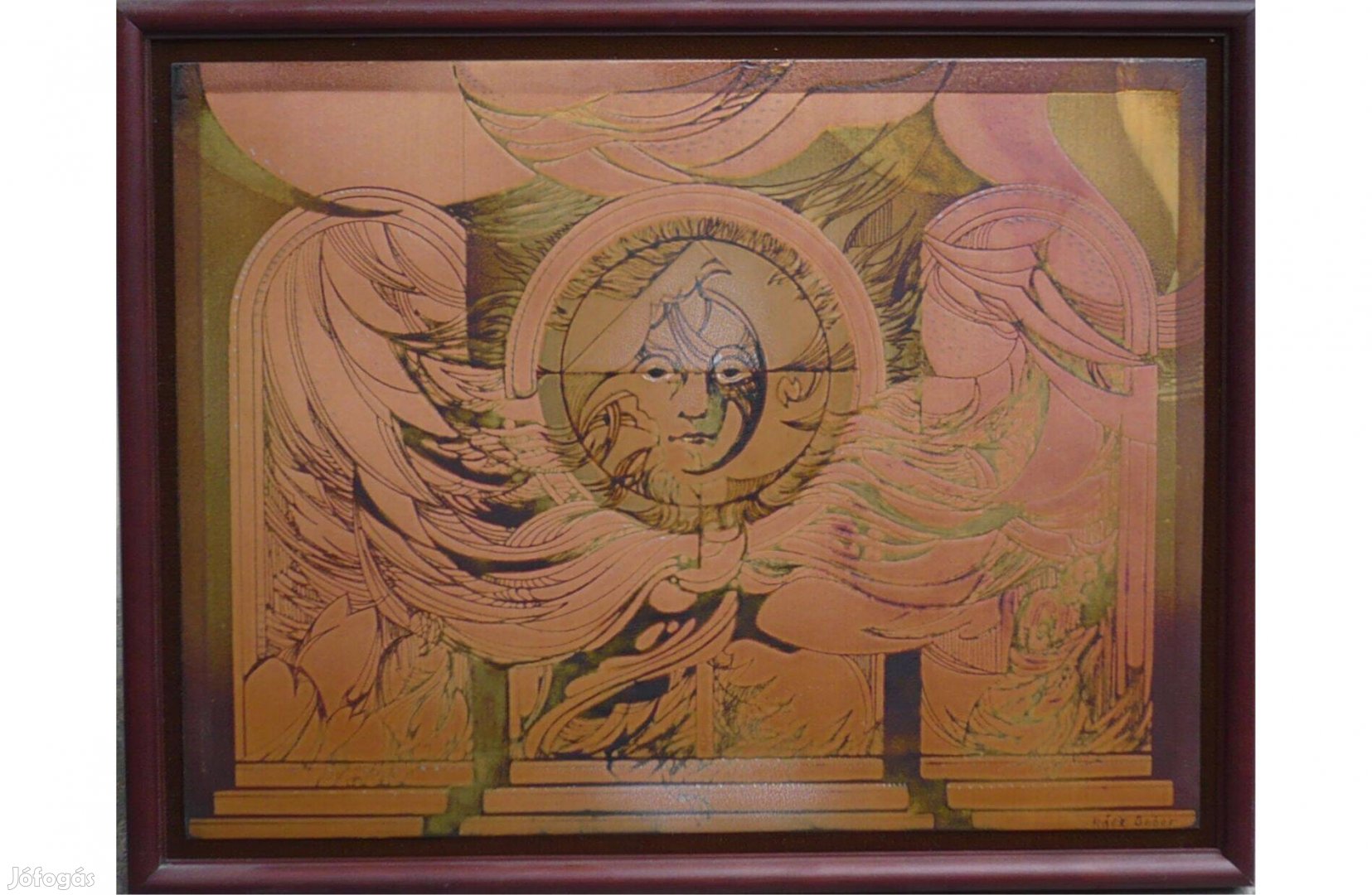 Rácz Gábor - Nap-oltár, tűzzománc falikép, 31 x 41 cm Hasonló hirdetés