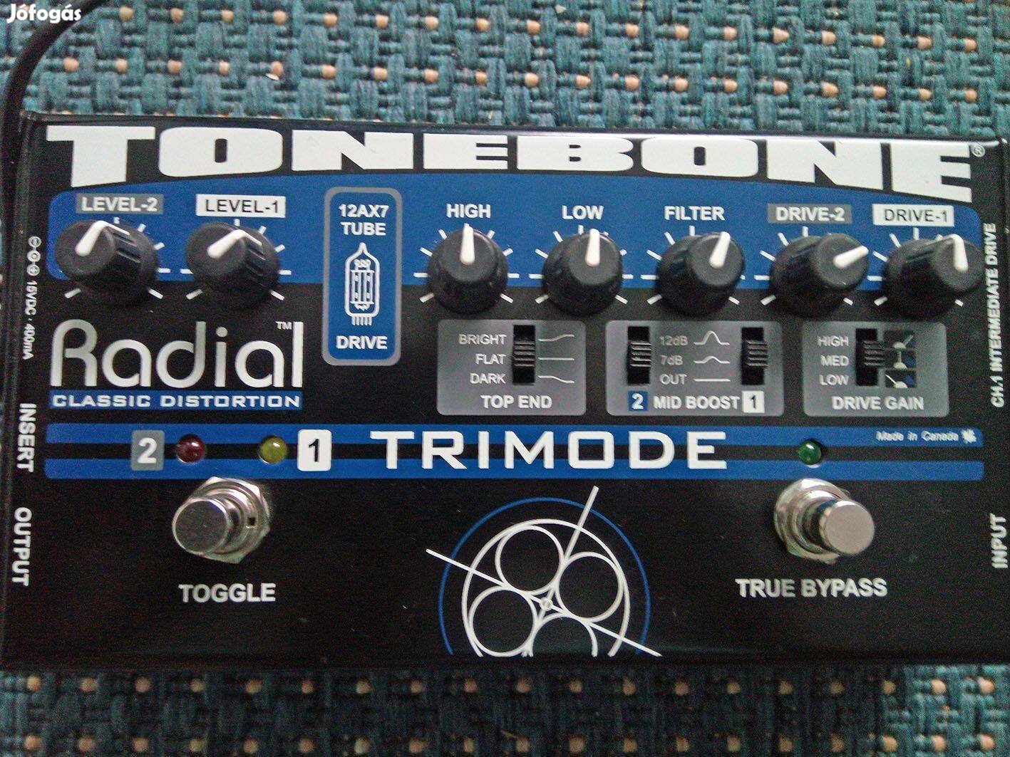 Radial Tonebone Trimode előfokcsöves gitár effektpedál