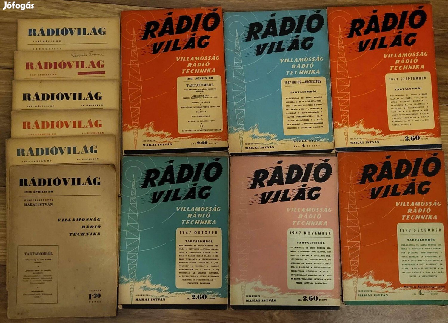 Rádió Világ, Rádió és Technika folyóiratok 1944-tól 1948-ig