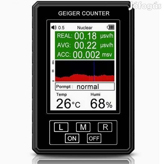 Radioaktív Sugárzásmérő Geiger Számláló MŰszer (4636)