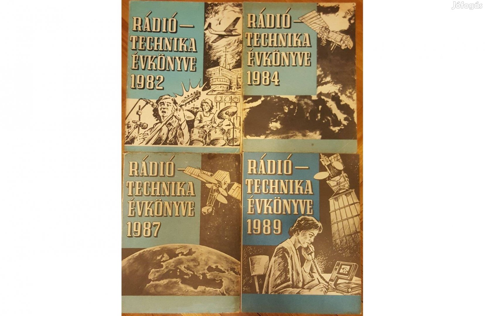 Rádiótechnika évkönyvek (1982, 1984, 1987, 1989)