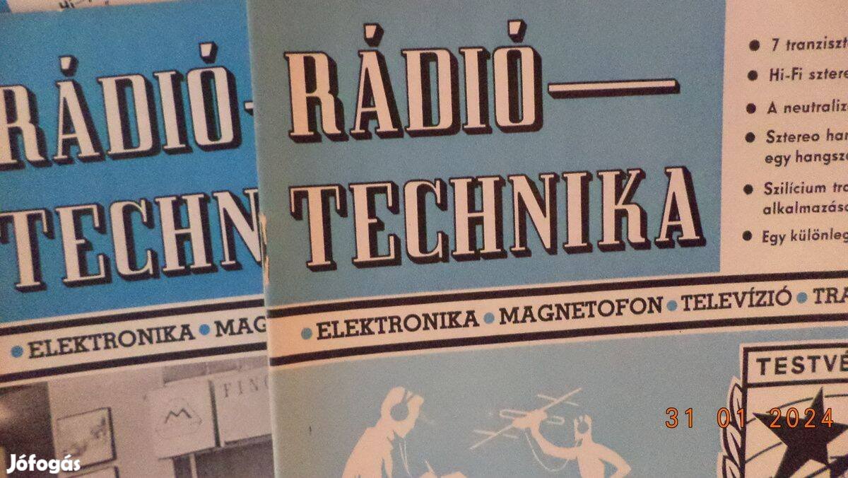 Rádiótechnika magazin 1963 - 1995 / 275 db