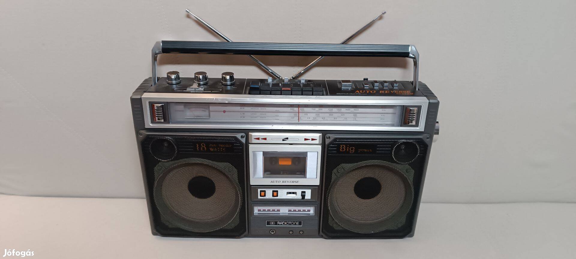 Radiotone RRC-468L magnó - Boombox Szép, Hibás