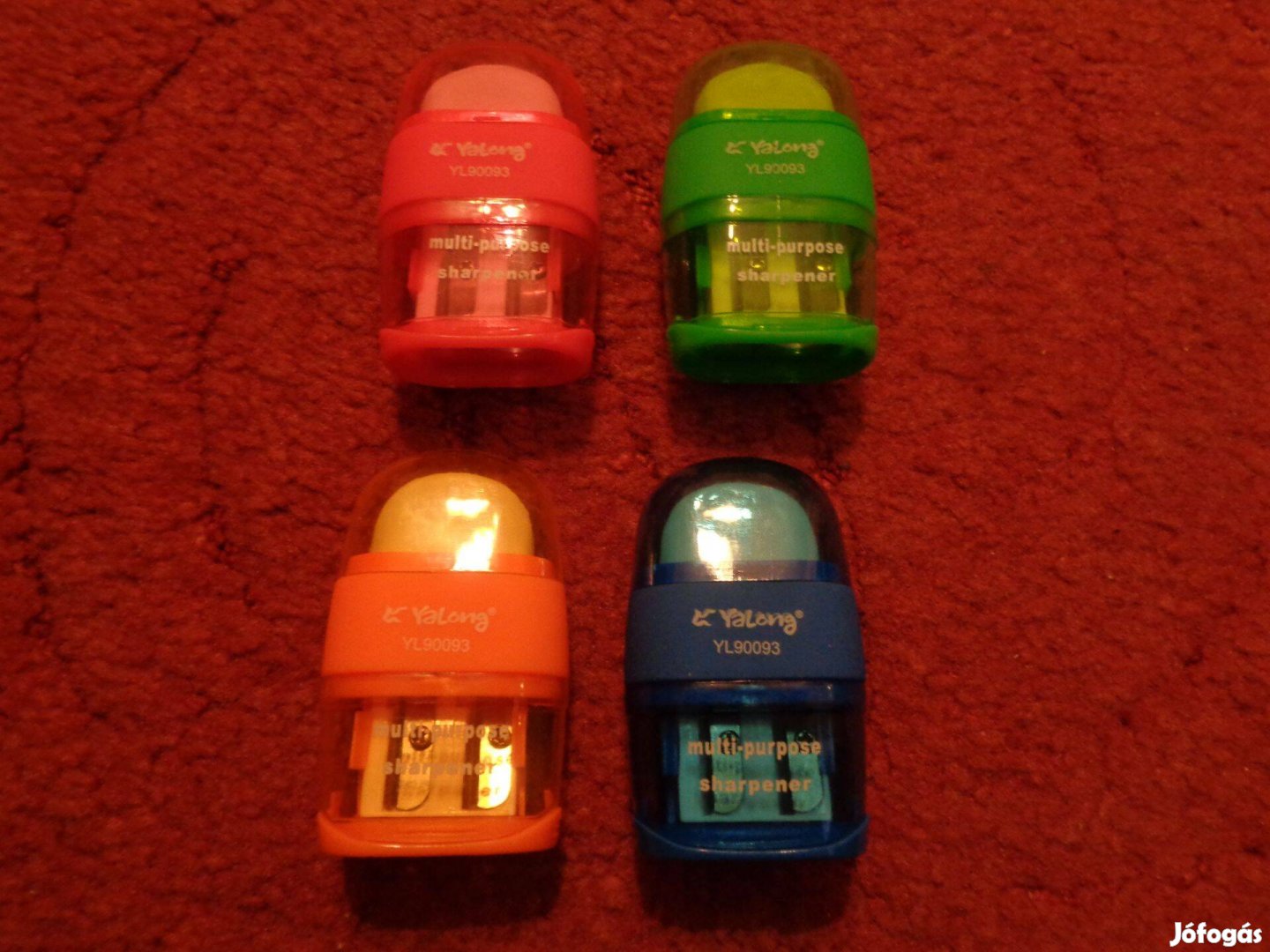 Radírok 4 db Yalong dobozos radír hegyezővel, 600ftdb