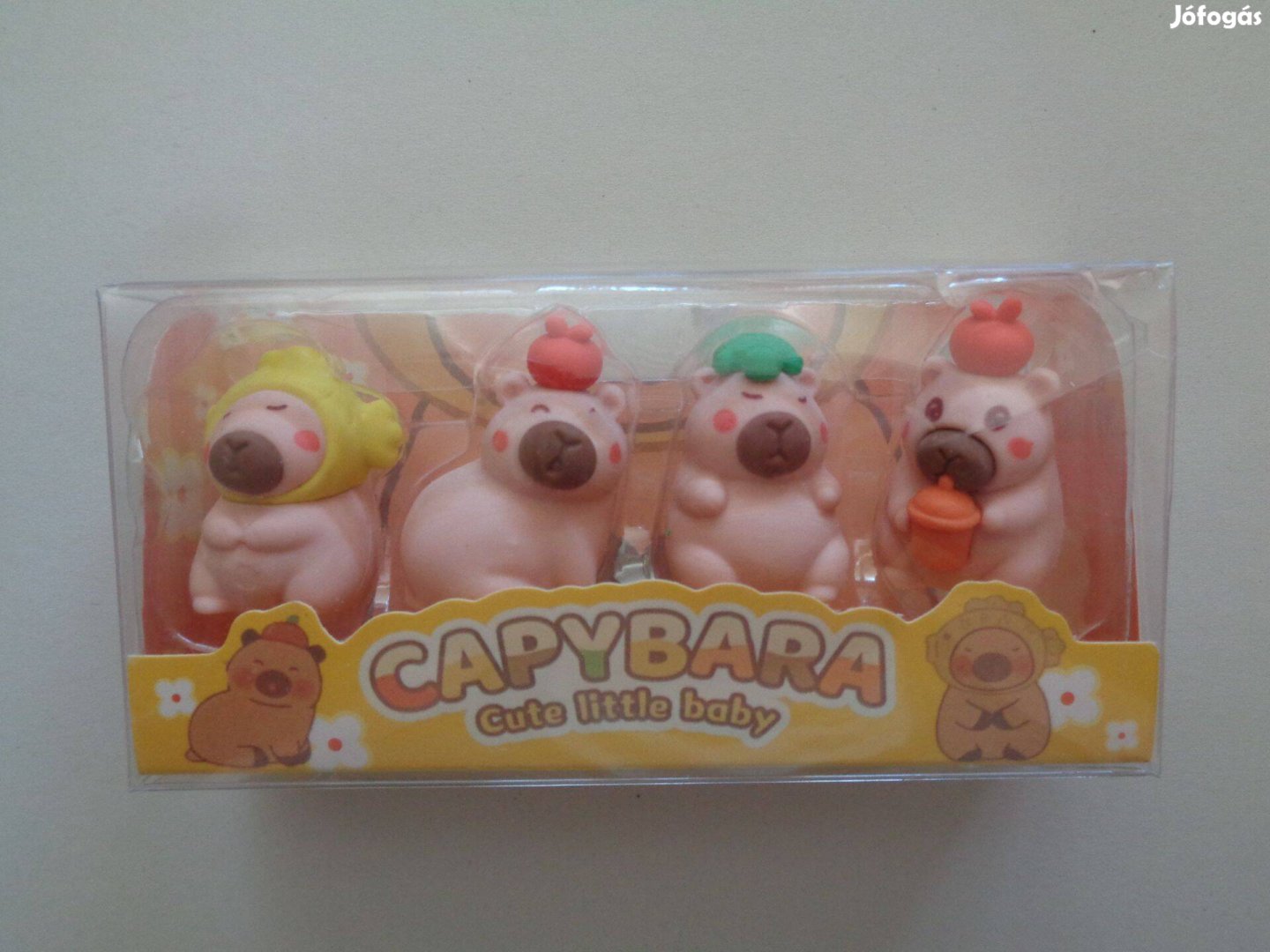 Radírok 4 féle capybara radír, új, 500ftdb