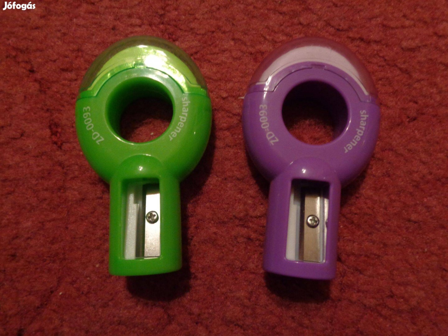 Radírok Zöld és lila radír és hegyező, 1000ftdb