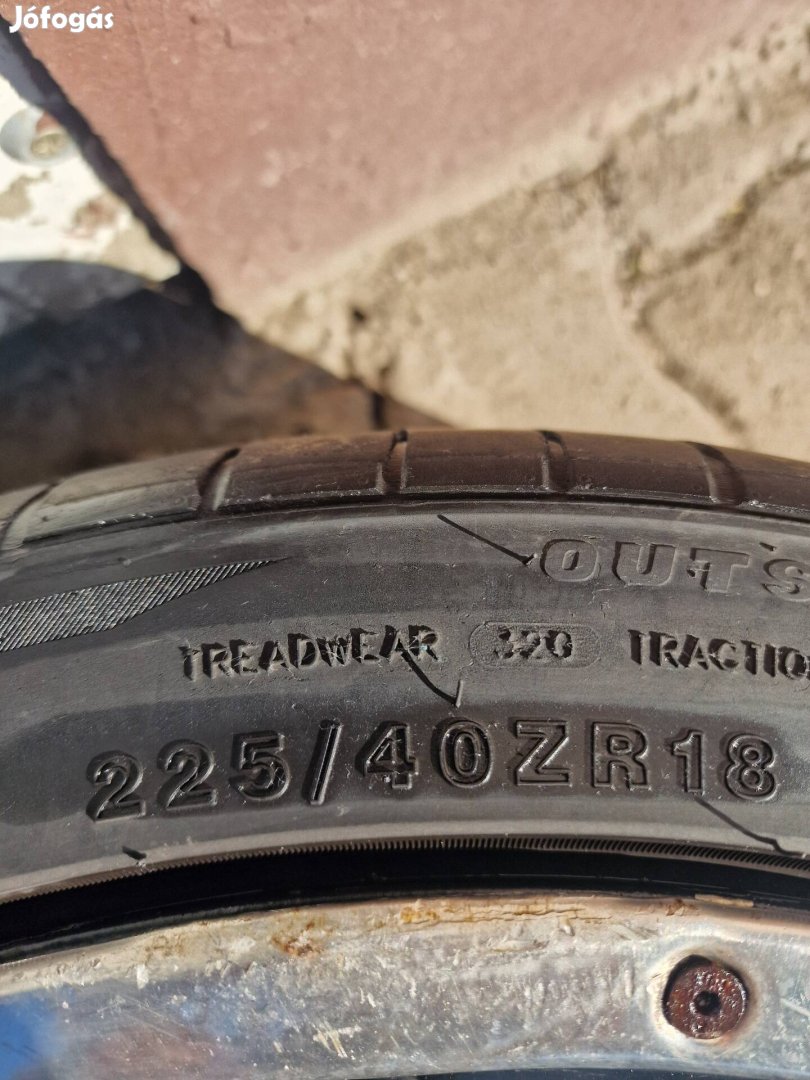 Radius alufelni 5x112 2254018as gumival szerelt alufelni