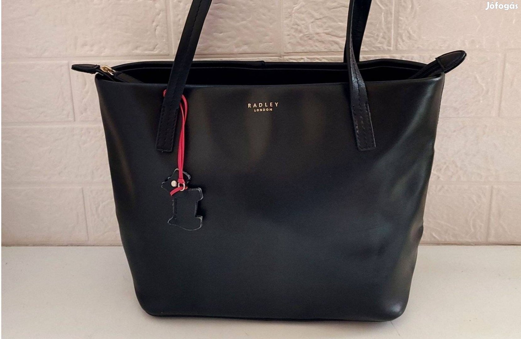 Radley designer, bőr női válltáska - Porzsákkal!