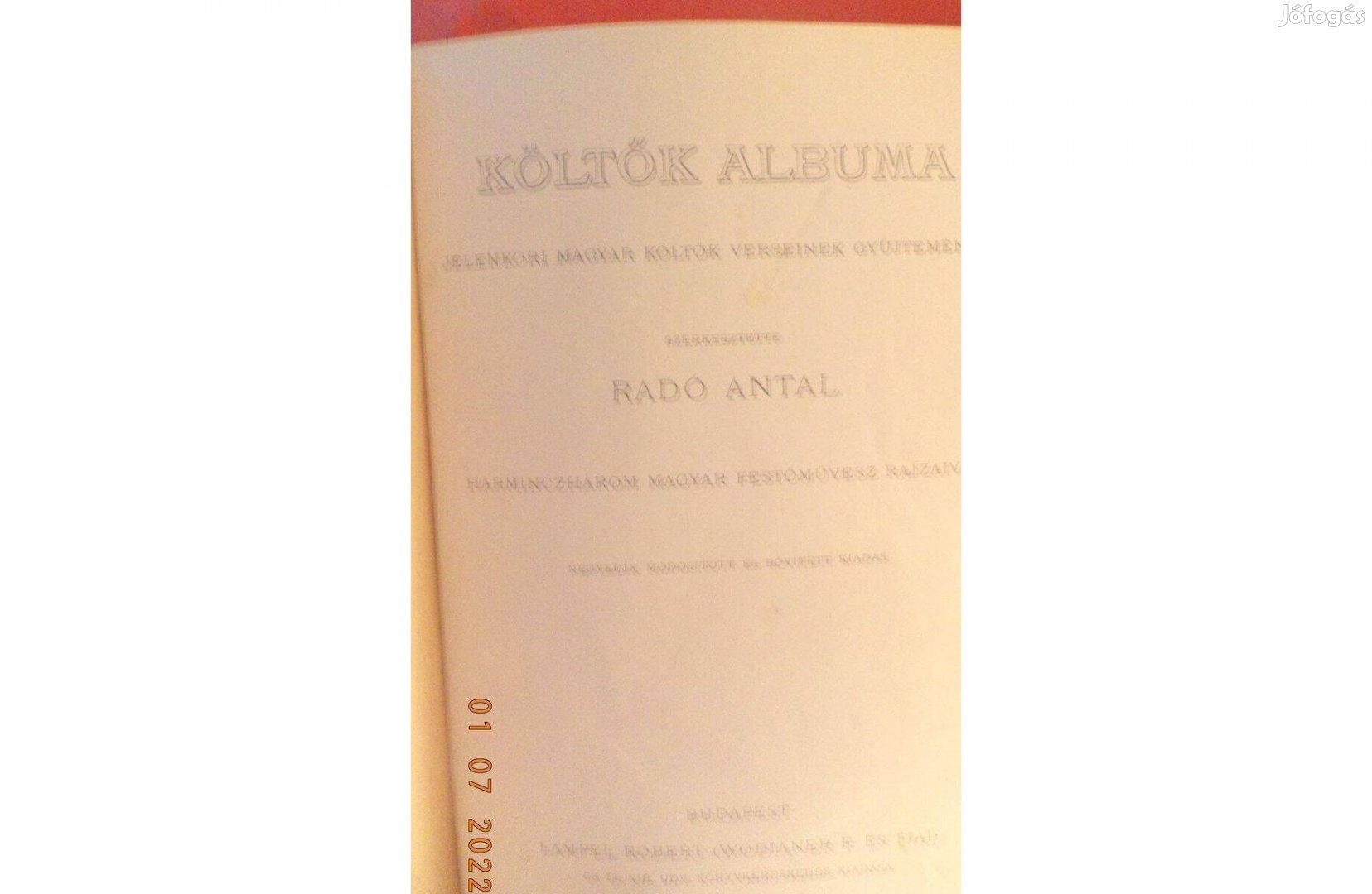 Radó Antal: Költők albuma - átkötve