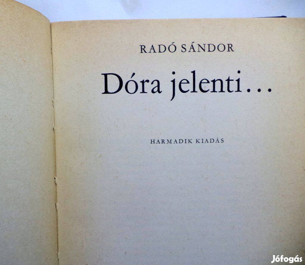 Radó Sándor: Dóra jelente