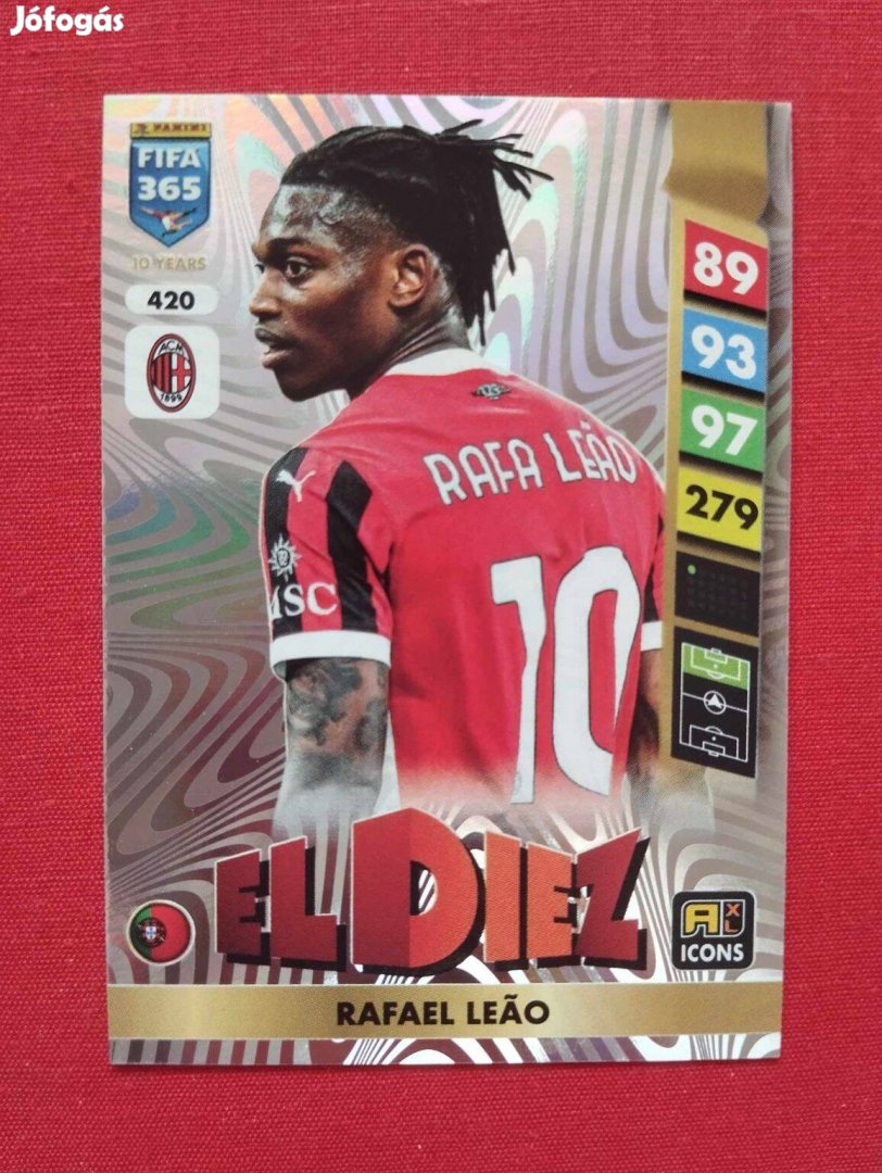 Rafael Leao (Milan) FIFA 365 2025 Icon El Diez focis kártya