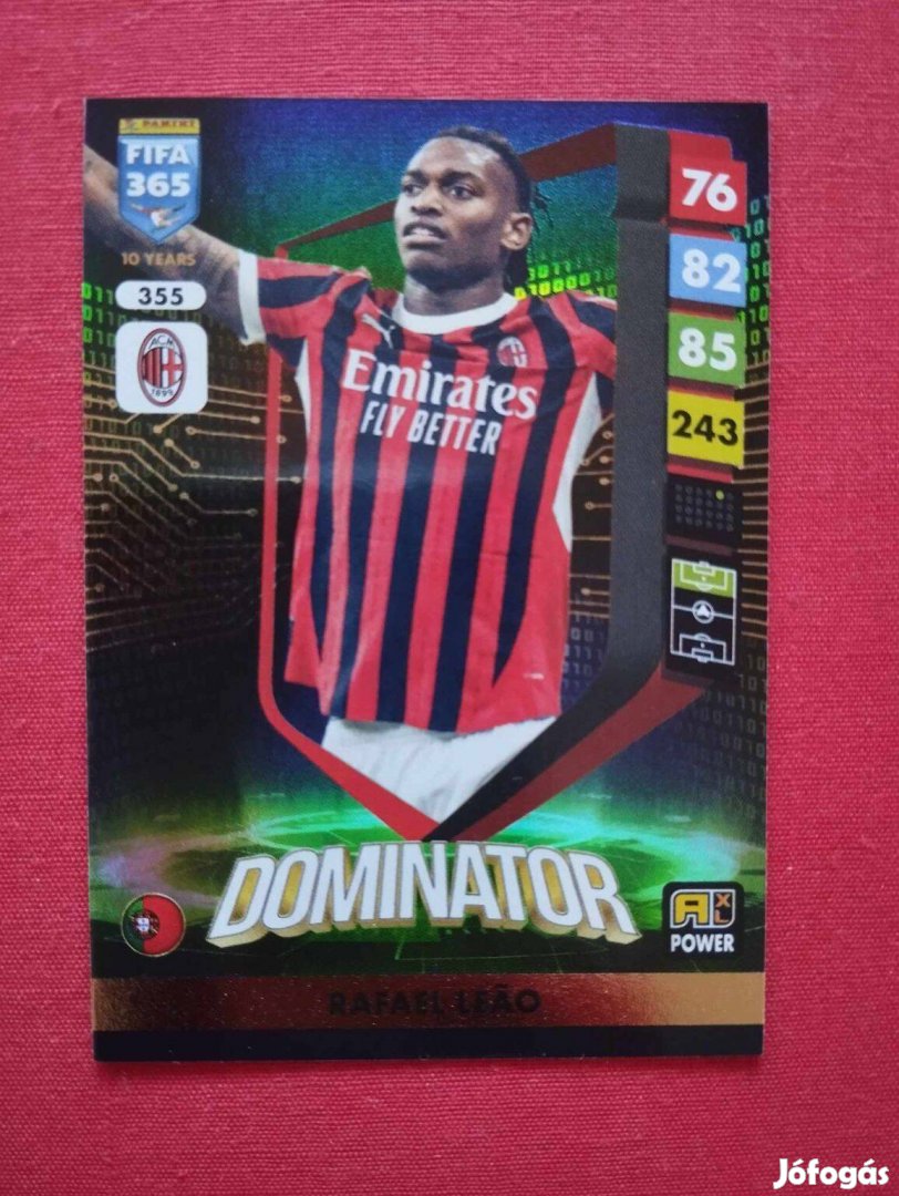 Rafael Leao (Milan) FIFA 365 2025 Power Dominator focis kártya