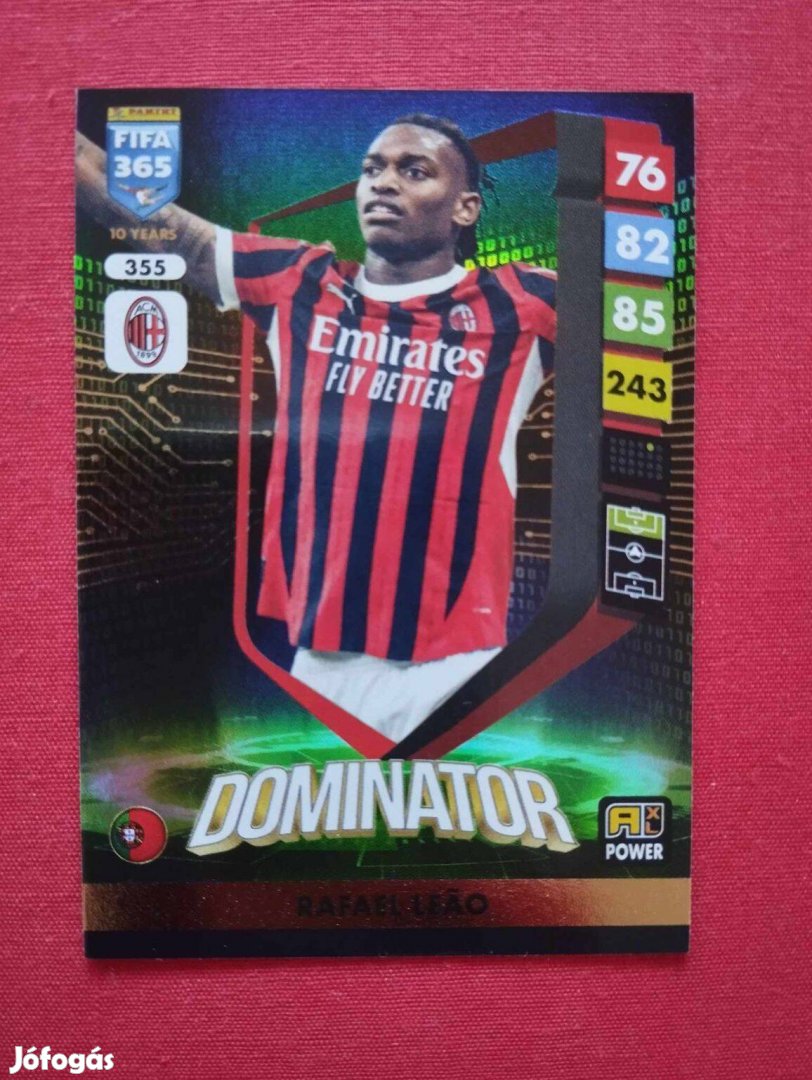 Rafael Leao (Milan) FIFA 365 2025 Power Dominator focis kártya