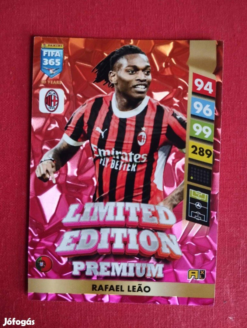 Rafael Leao (Milan) FIFA 365 2025 Prémium Limited edition focis kártya