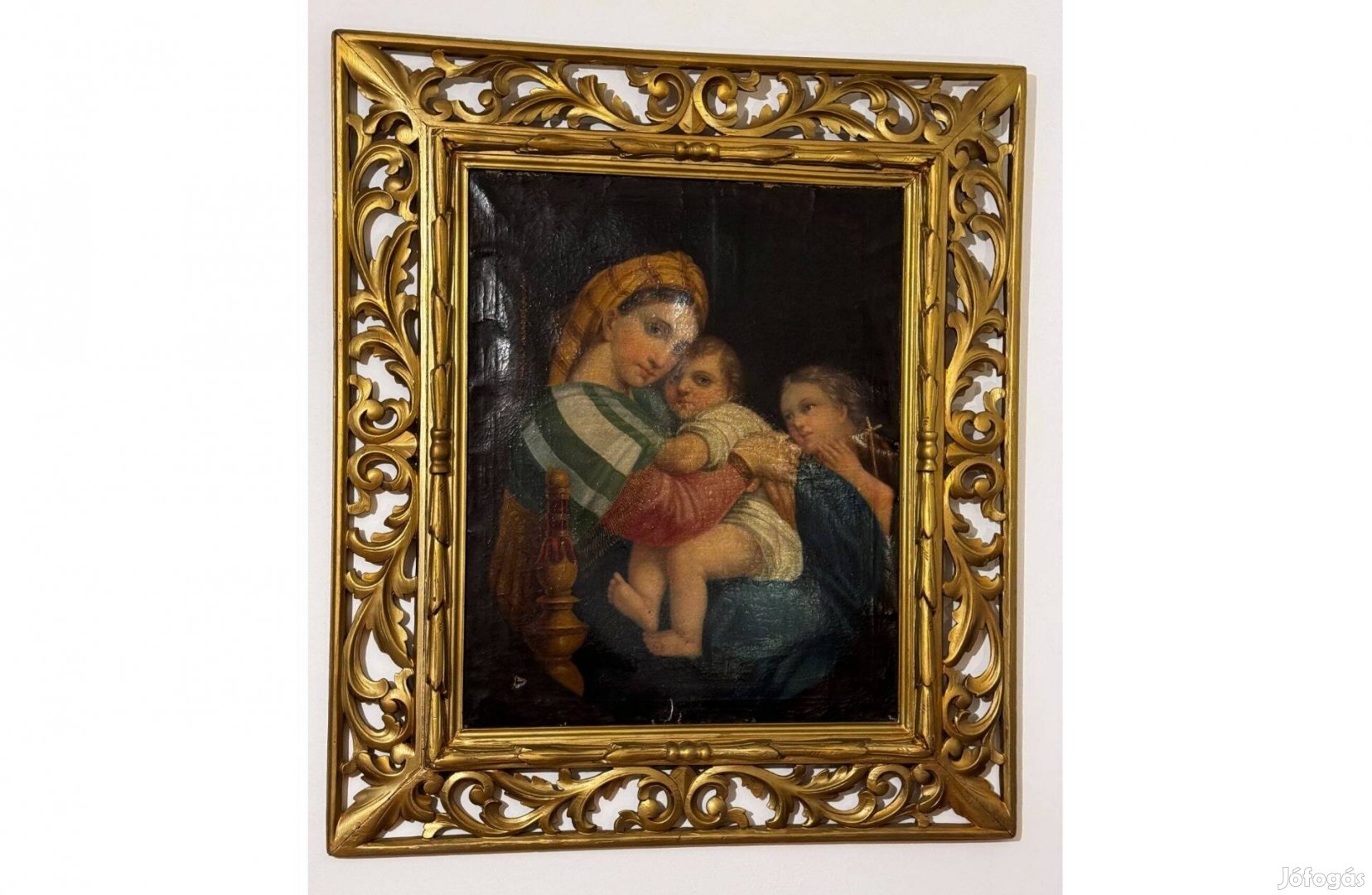 Raffaello Sanzio Madonna della Sedia olajfestmény másolat,