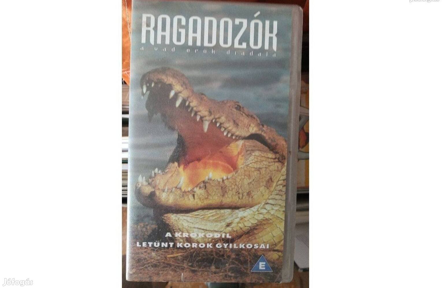 Ragadozók VHS video kazetta. A krokodil, letűnt korok gyilkosai